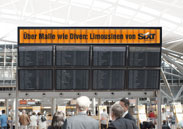 Idee „Destinationen“ / Abflugtafel Flughafen Hamburg, SIXT